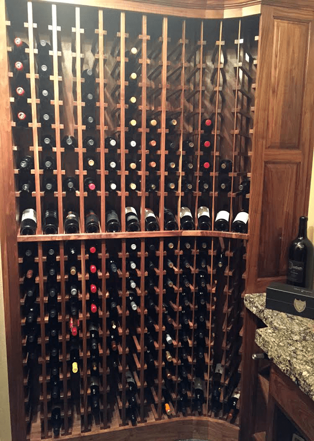  Custom biilt wine cellar racks 
